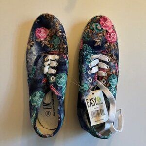 *NWT Floral Keds Style Sneakers - Women's Size 6